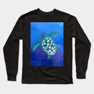 Sea Turtle with Teeth Long Sleeve T-Shirt